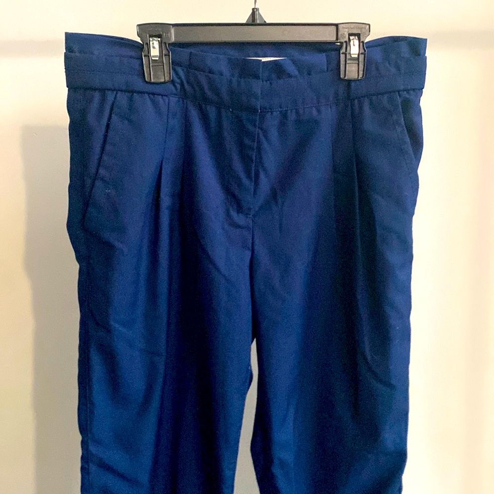 pleated cadet style trouser slacks